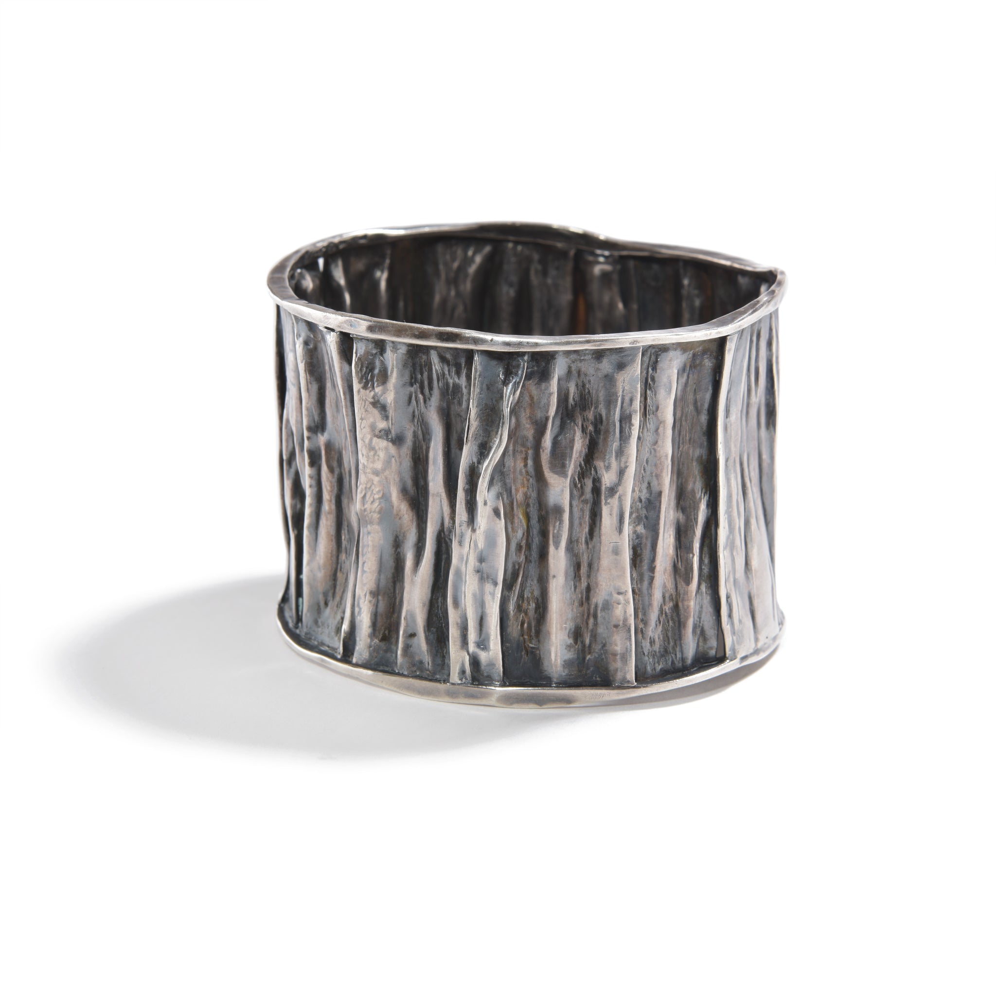 Sterling Silver Crinkle Cuff