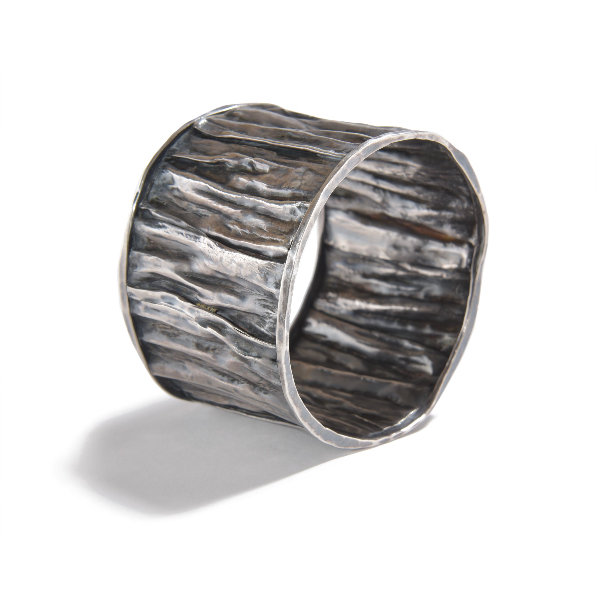 Sterling Silver Crinkle Cuff