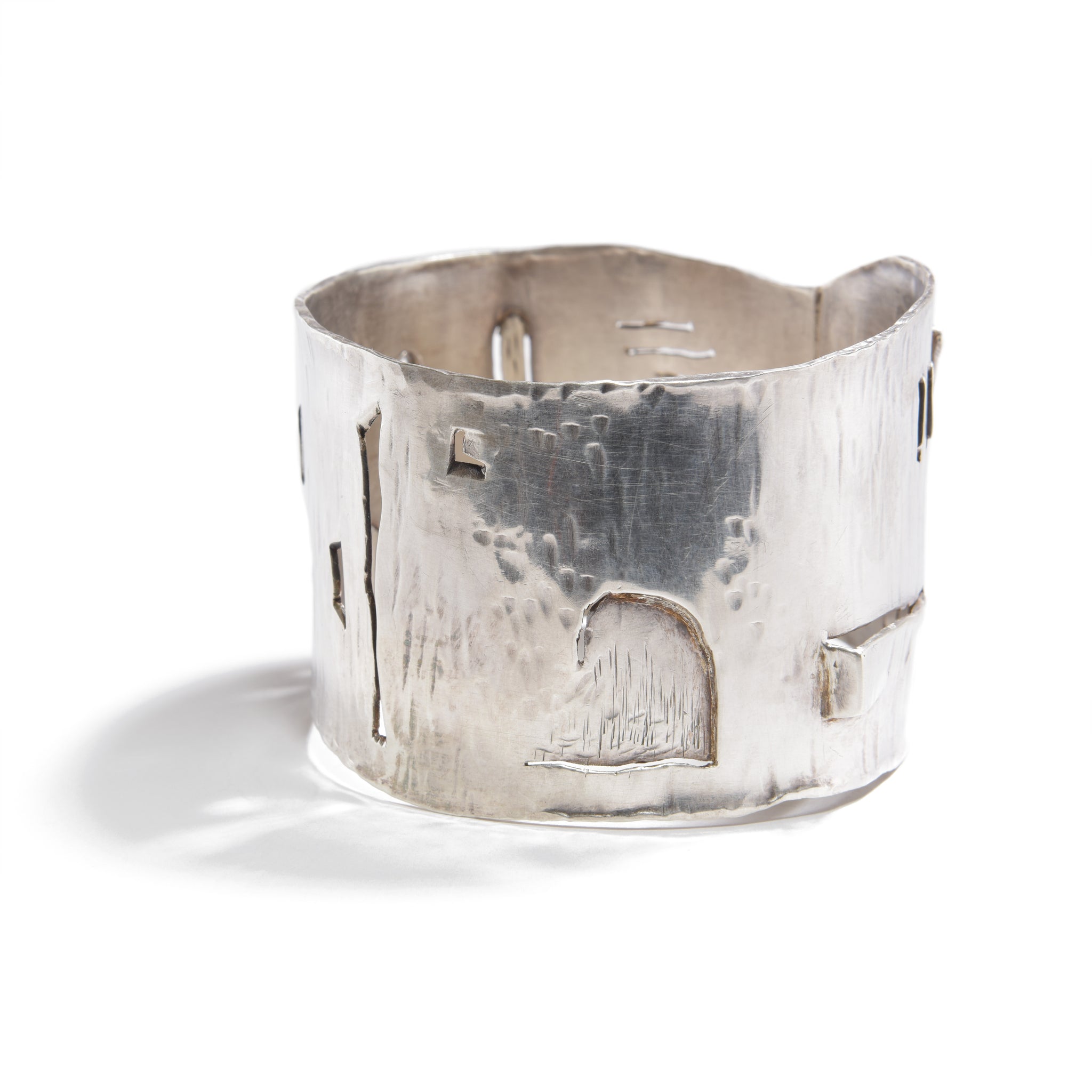 Sterling Silver Shapes Cuff