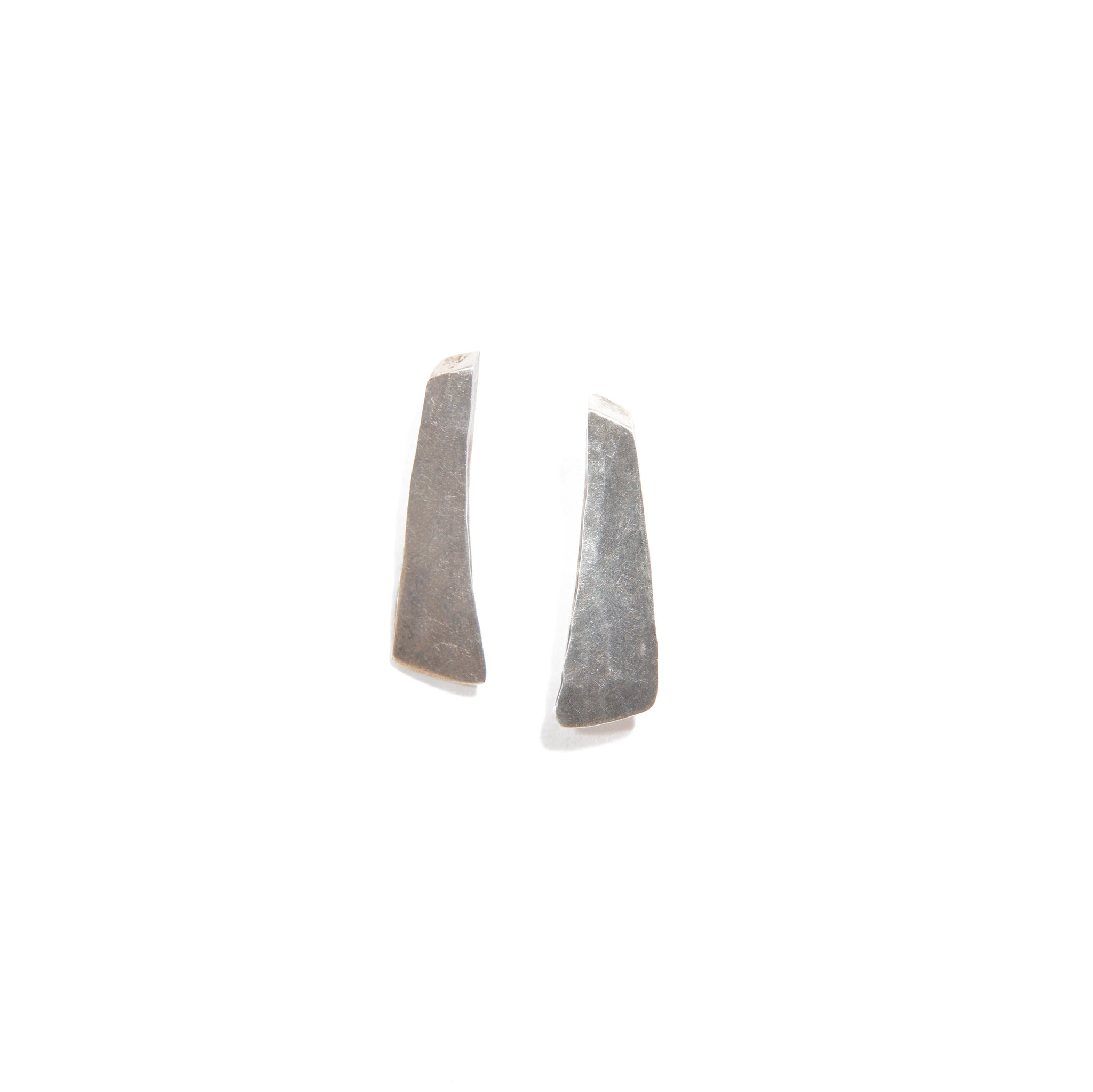 Sterling Silver Long Paddle Earrings