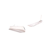 Sterling Silver Long Paddle Earrings