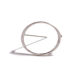 Oval Sterling Silver Brooch