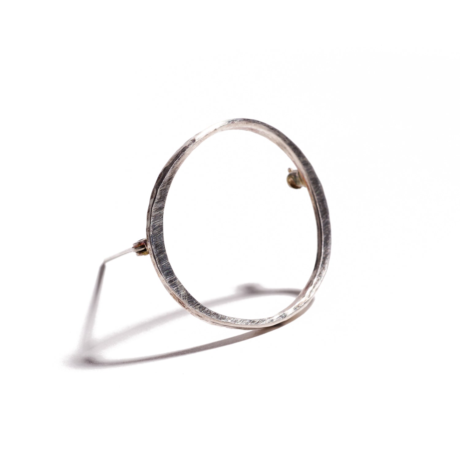 Oval Sterling Silver Brooch