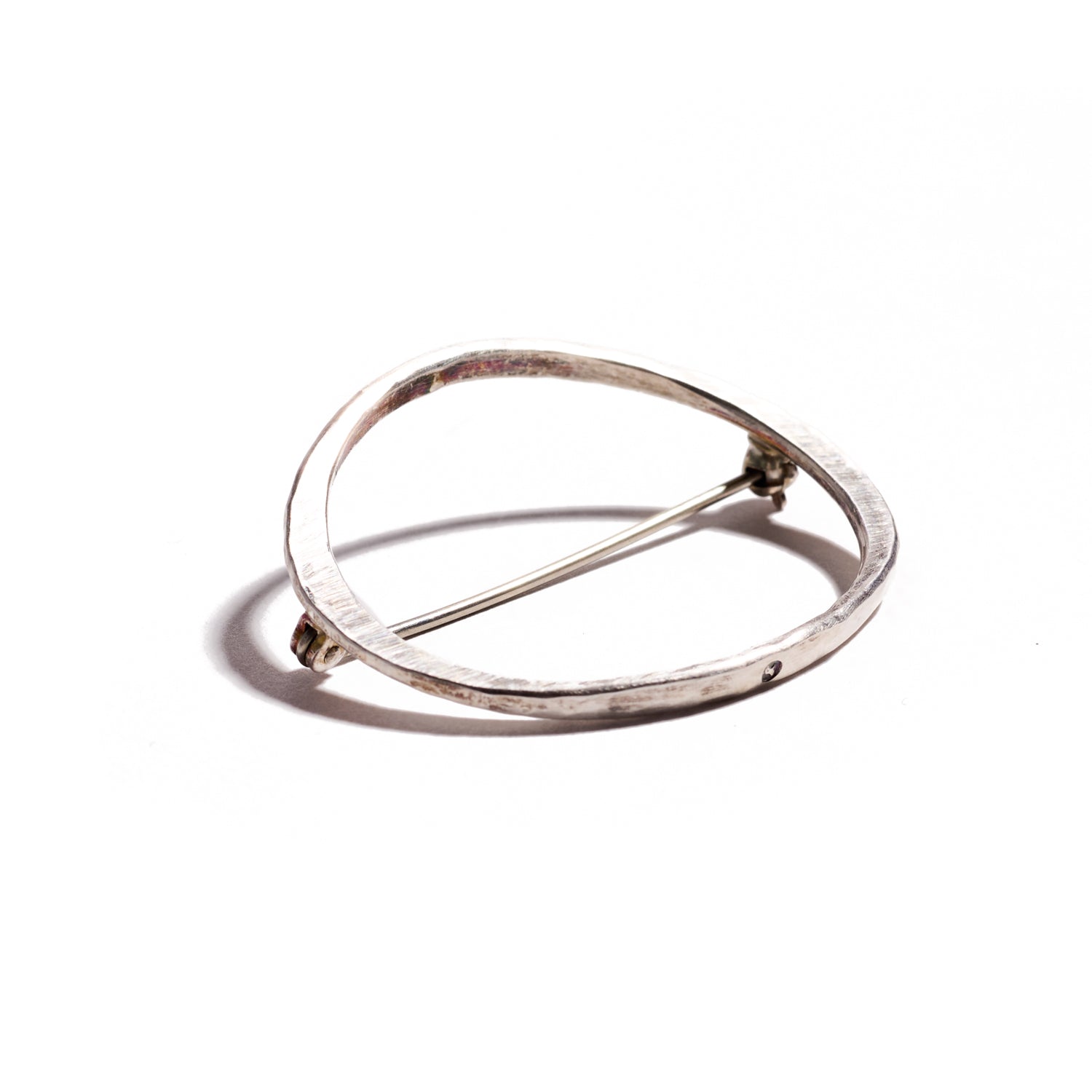 Oval Sterling Silver Brooch