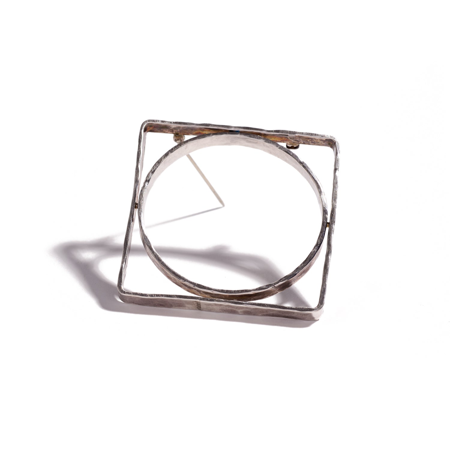 Sterling Silver Square Brooch II