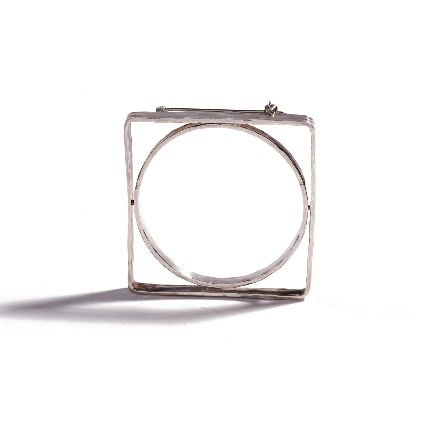 Sterling Silver Square Brooch II