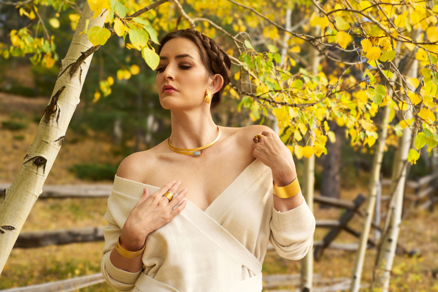 Folded Gold Bracelet