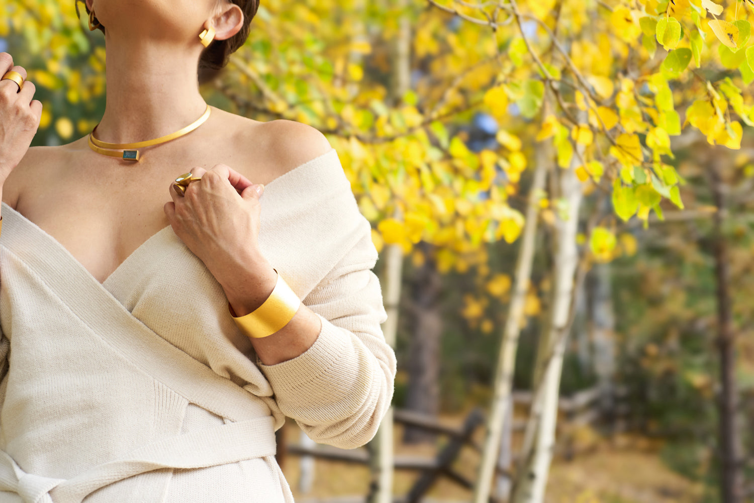 Folded Gold Bracelet