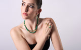 Rough Emerald Bead Necklace