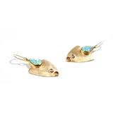 #8 Mine Turquoise Drop Earrings