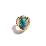 Indicolite Tourmaline Gum Drop Ring