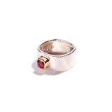 Faceted Red Spinel Ring