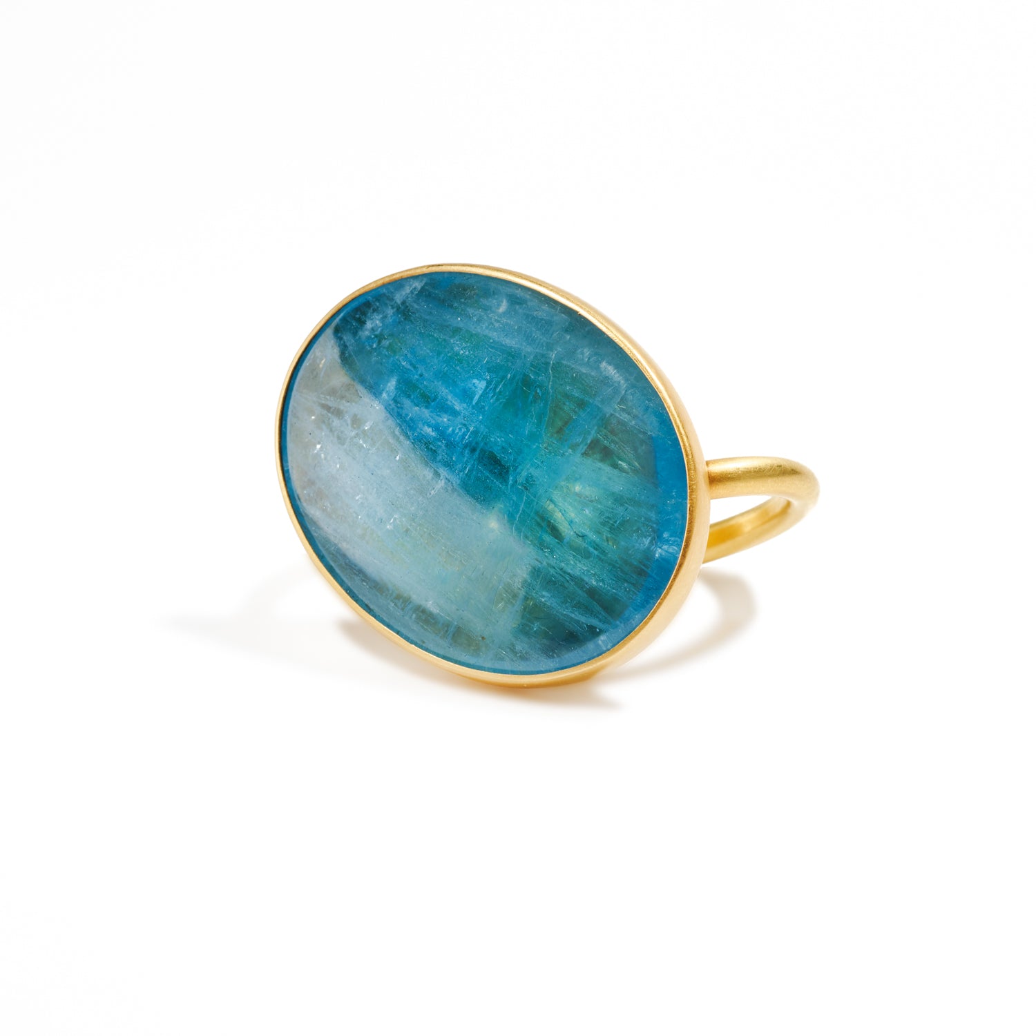 Aqua Oval Ring