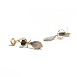 Gold and Pearl Owl Earrings