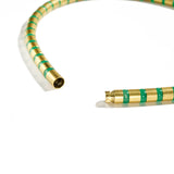 Cleopatra Gold Collier~8mm Chrysoprase