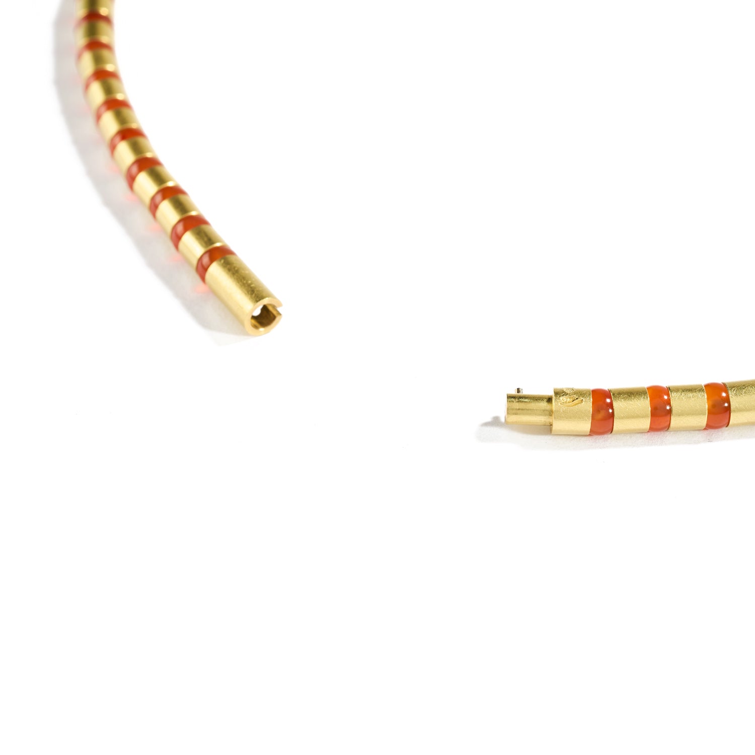 Cleopatra Gold Collier~5mm Carnelian