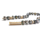 Gold and Tahitian Pearl Necklace