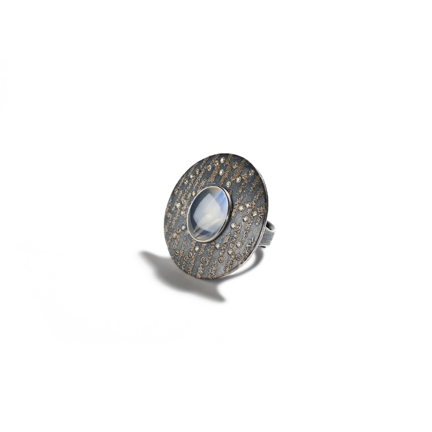 Munsteiner Cut Moonstone Ring