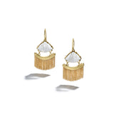 Diamond Slice Fringe Earrings