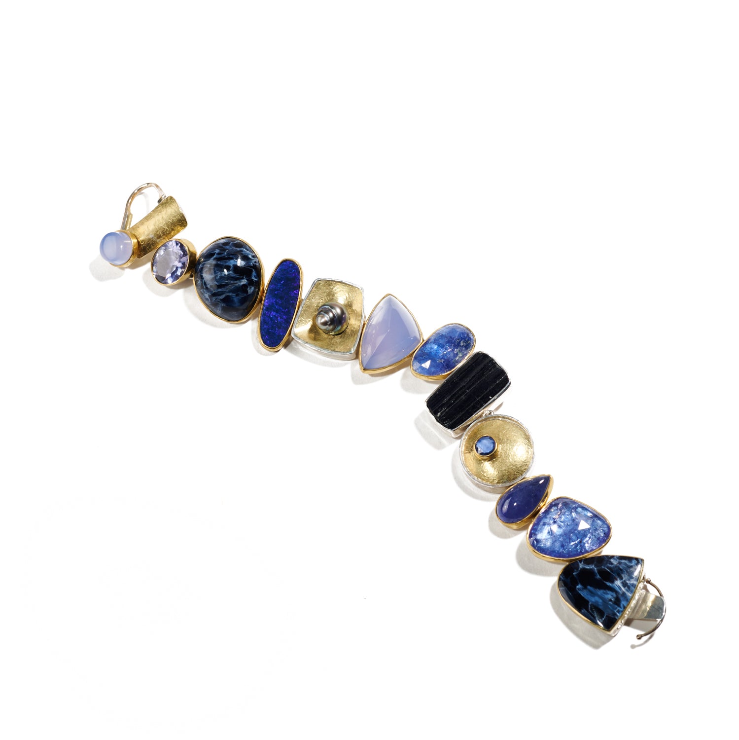 Gold and Pietersite Bracelet