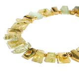 Gold and Green Tourmaline Necklace