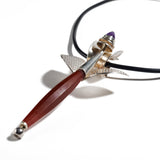 Carnelian and Amethyst Dragon Fly Necklace