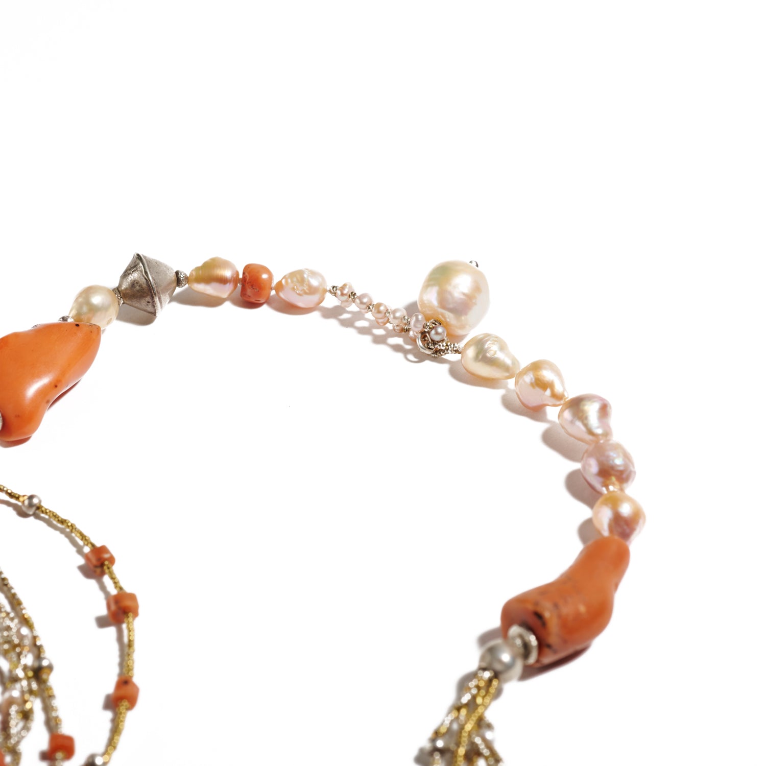 Strands of Antique Coral Necklace