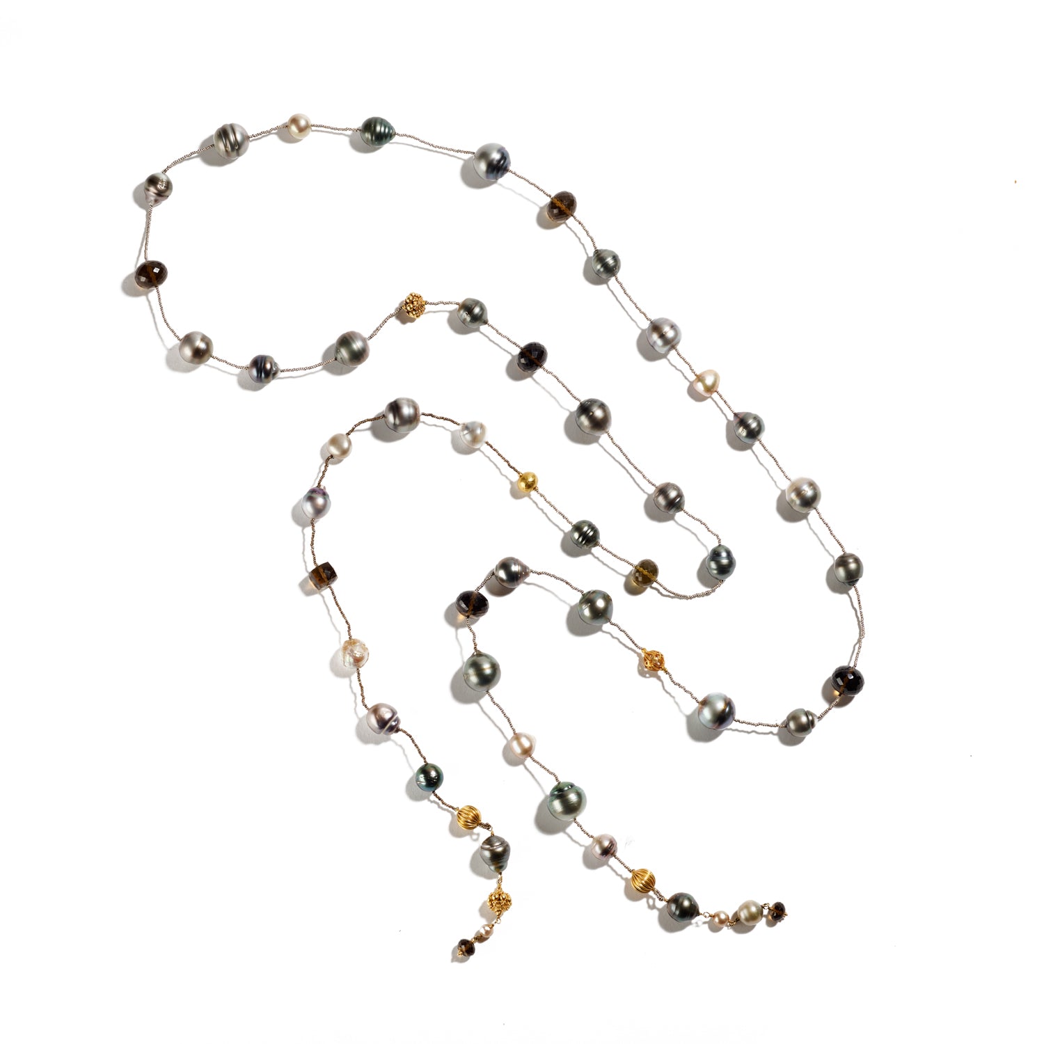 Tahitian Pearl Lariat Necklace