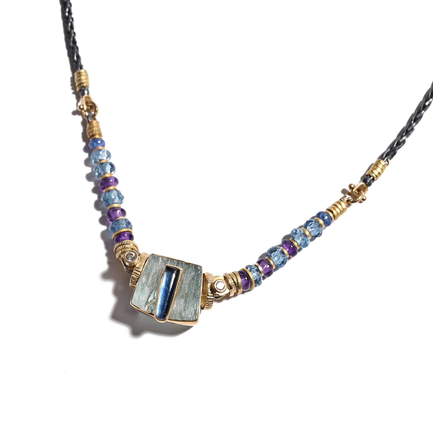 Sapphire and Aquamarine Necklace