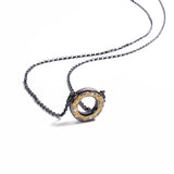 Fused Gold "O" Necklace