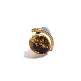 Gold and Rutilated Quartz Ring