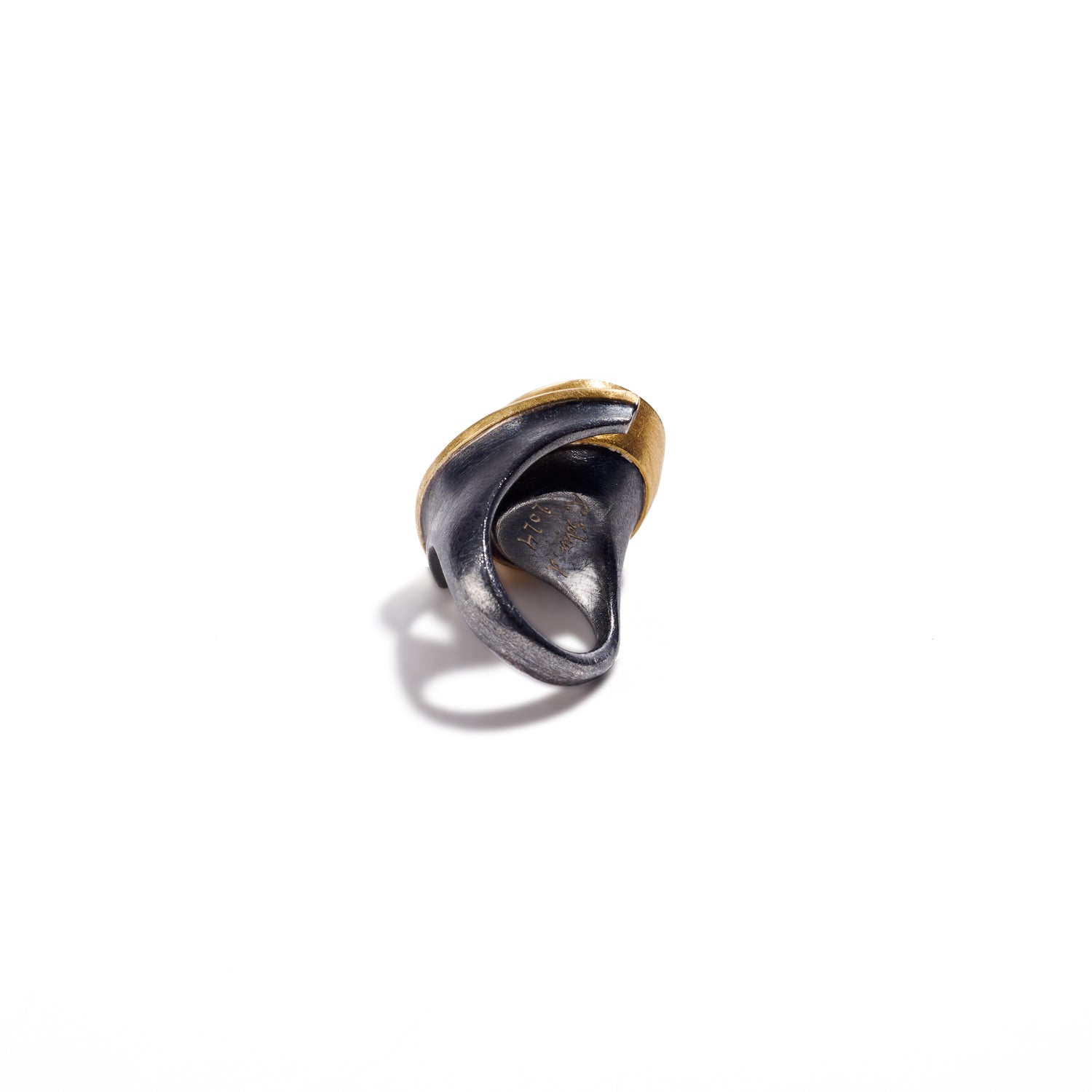 Gold and Rutilated Quartz Ring