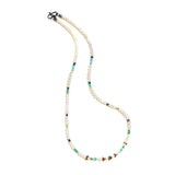 Opal and Emerald Beaded Necklace