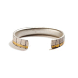 Diamond and Gold Stripe Cuff