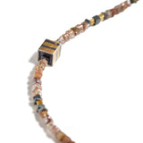 Raw Brown Diamond Beaded Necklace I