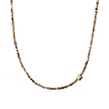 Raw Brown Diamond Beaded Necklace I