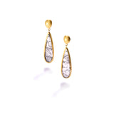 Tourmalinated Quartz Drop Earrings