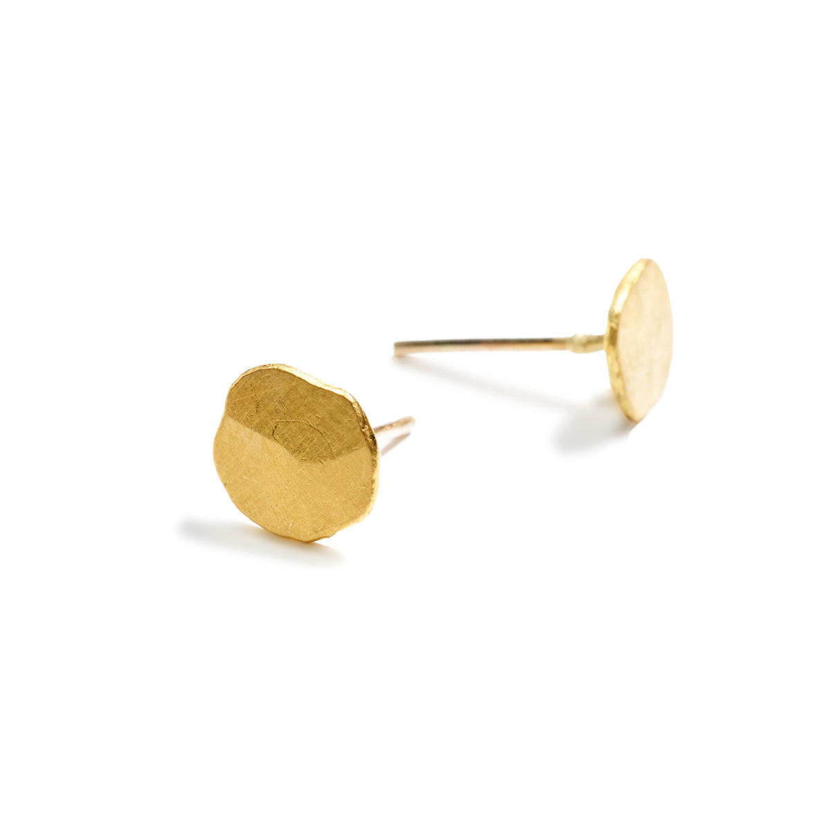 Gold Nugget Stud Earrings