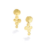 Gold Cluster Drop Earrings