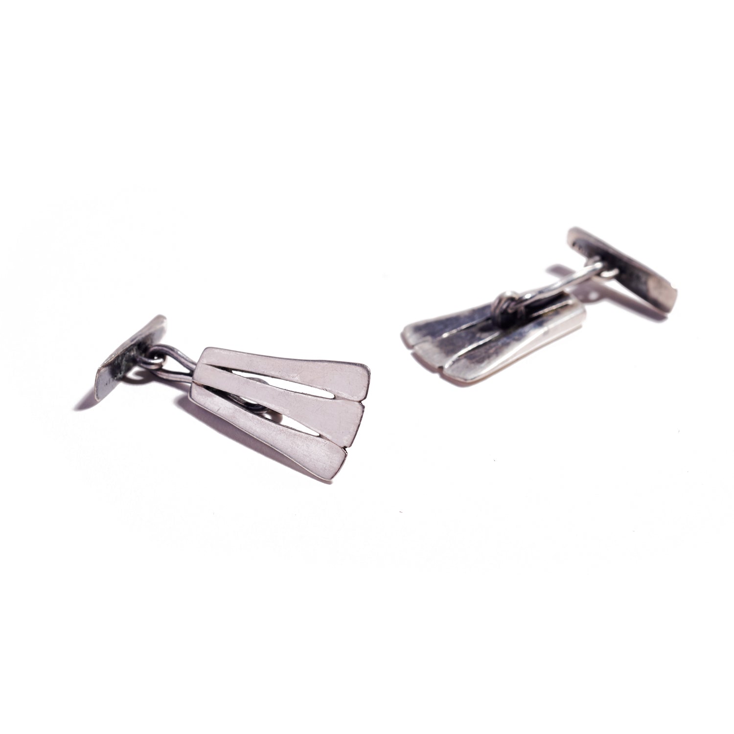 Sterling Silver Paddle Cufflinks I