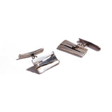 Sterling Silver Paddle Cufflinks II