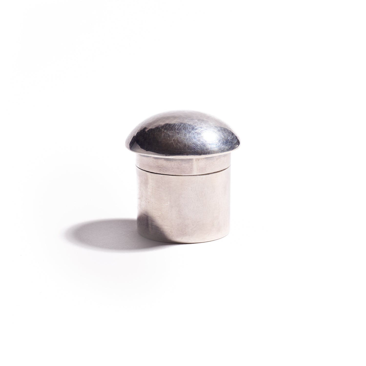 Round Sterling Silver Pill Box