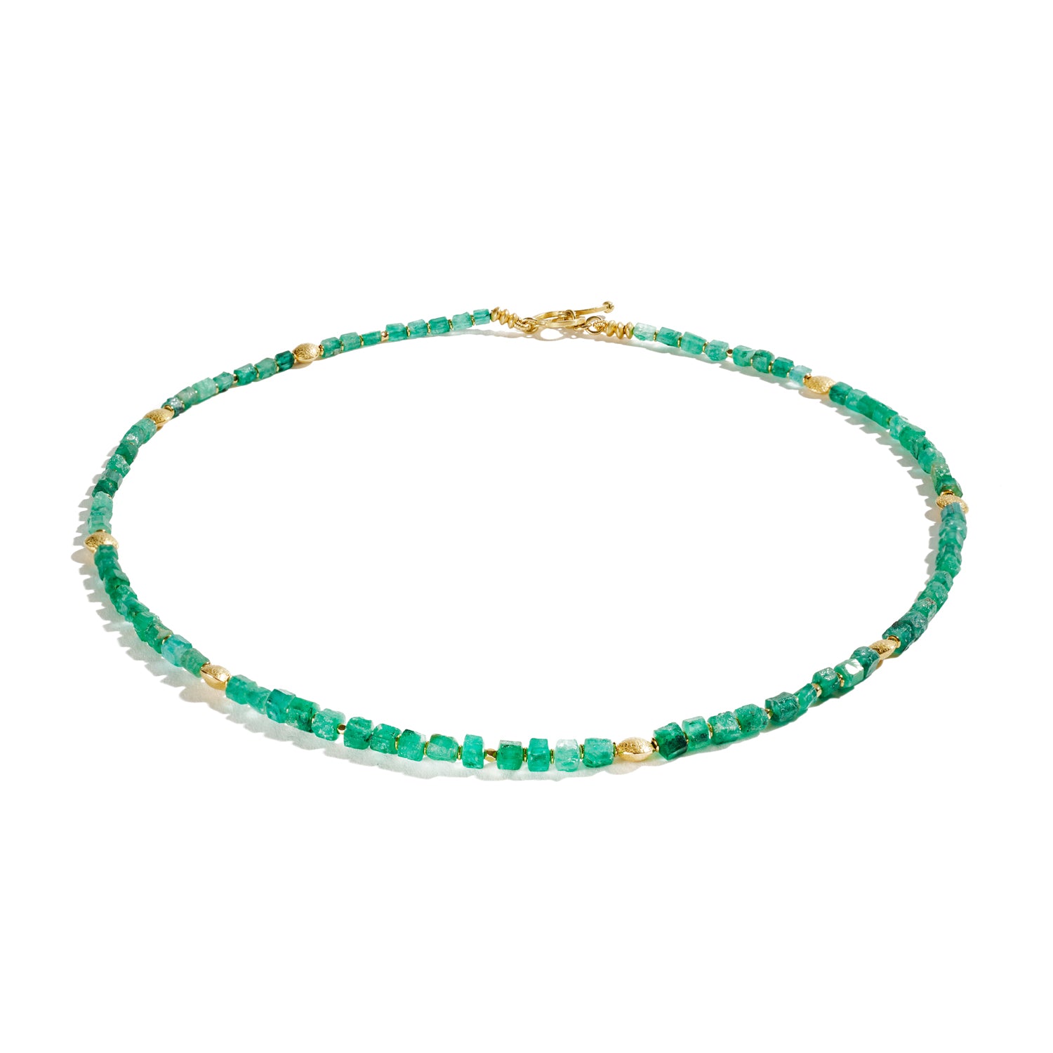 Emerald Crystal Bead Necklace