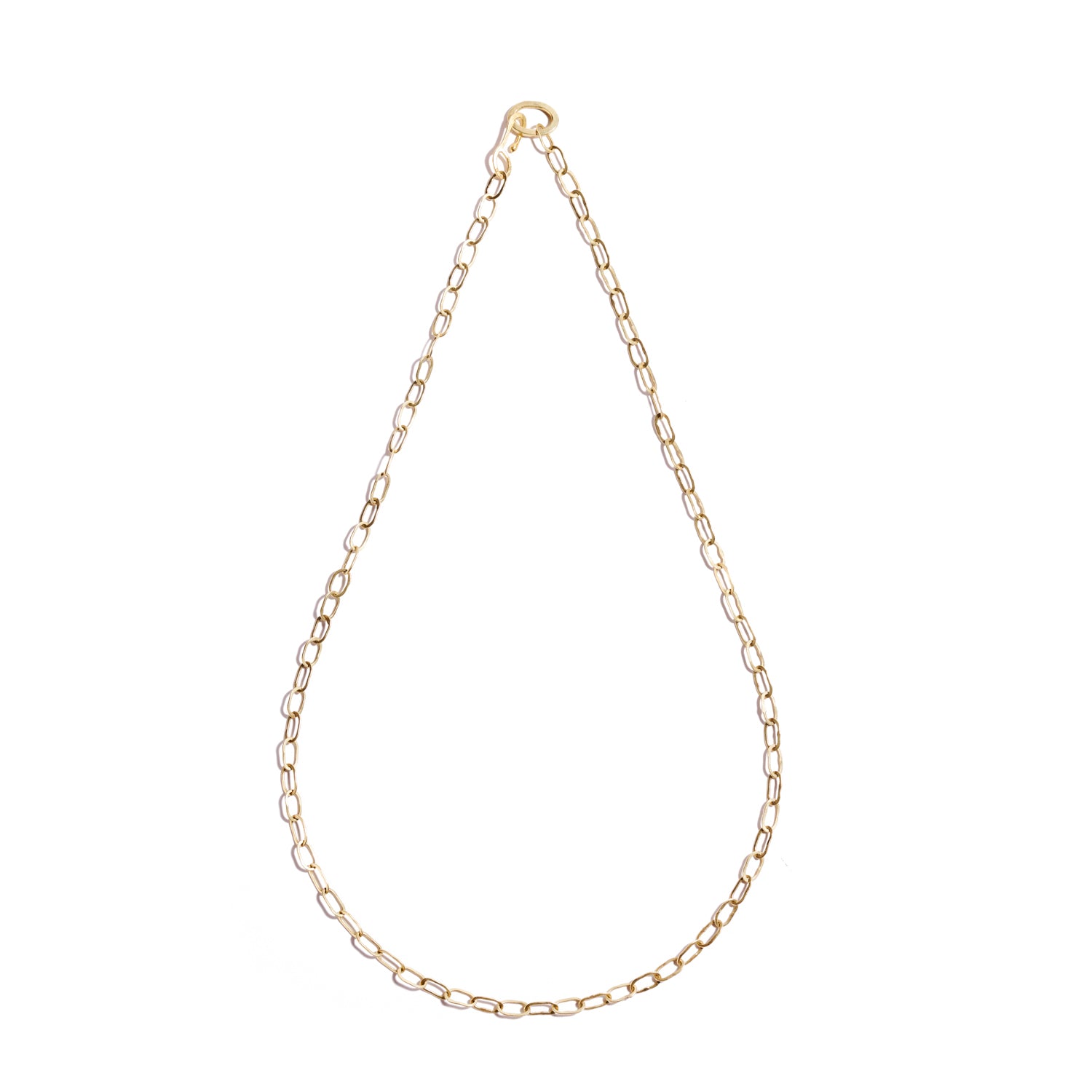 Gold Oval Link Necklace