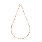 Gold Oval Link Necklace