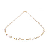 Gold Oval Link Necklace