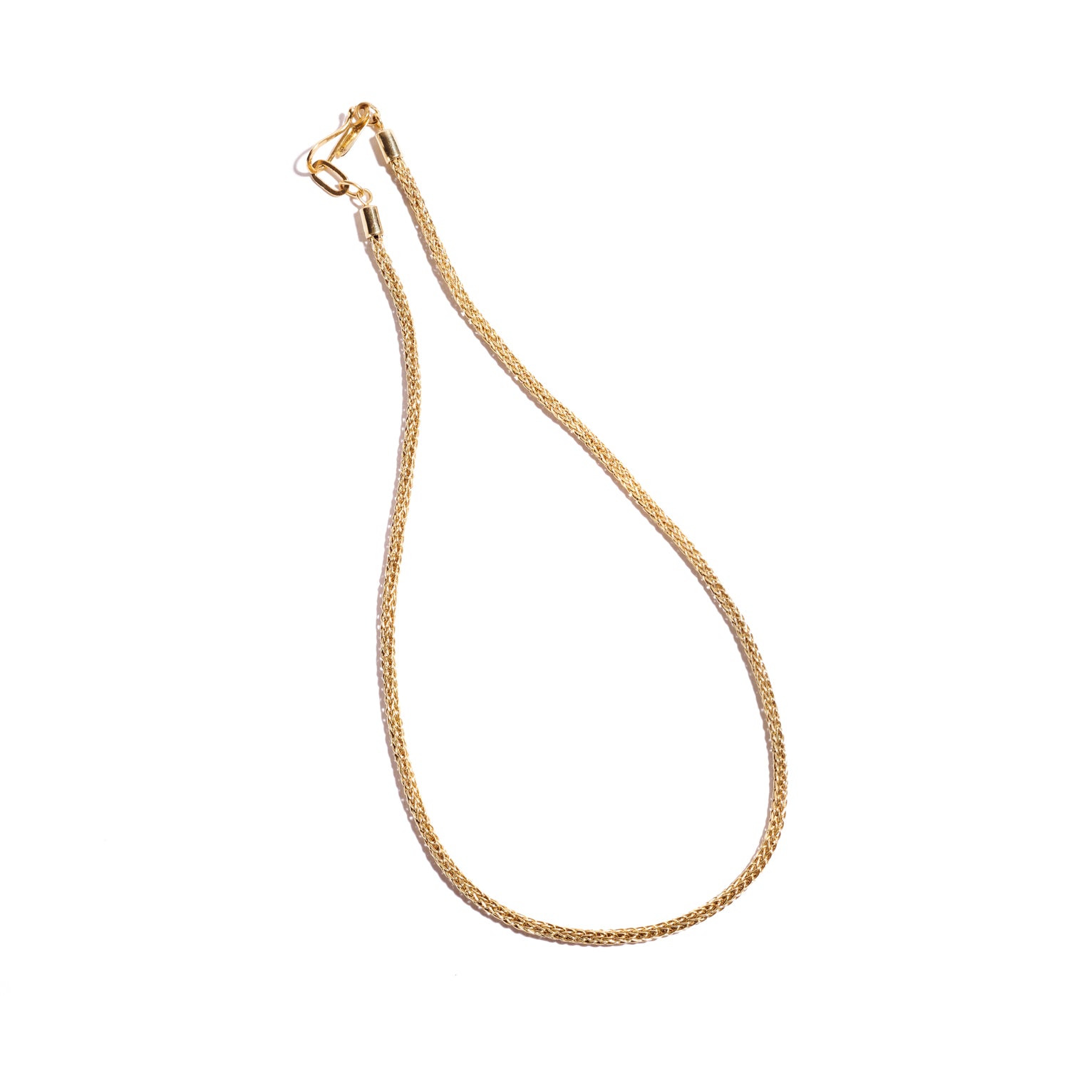 Gold Spiral Loop Necklace