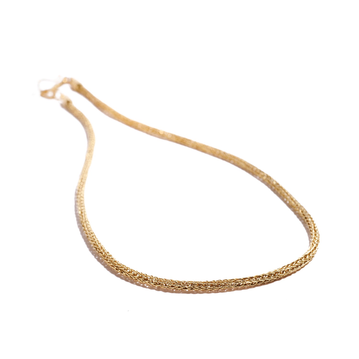 Gold Spiral Loop Necklace