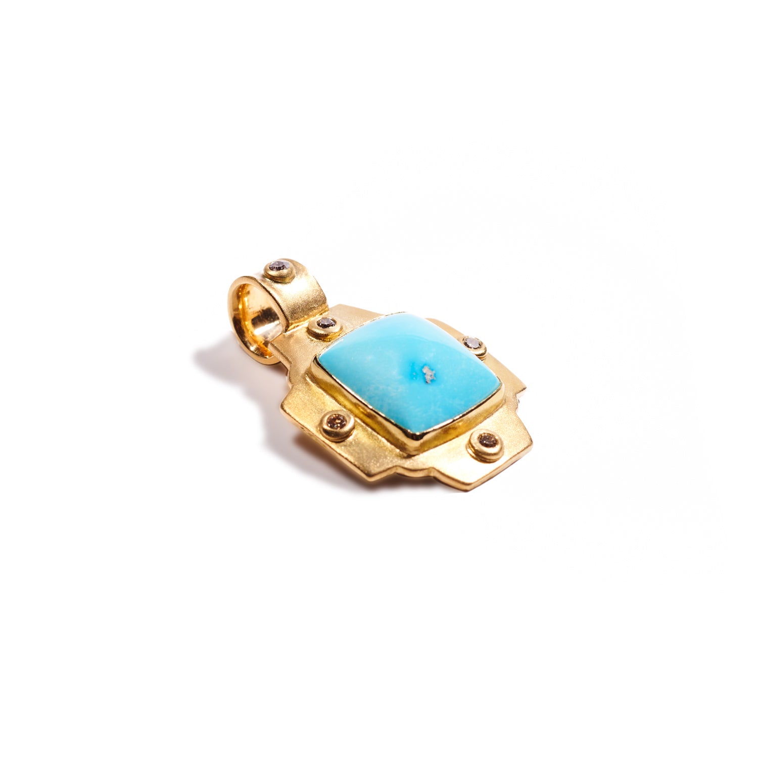 Sleeping Beauty Turquoise Pendant