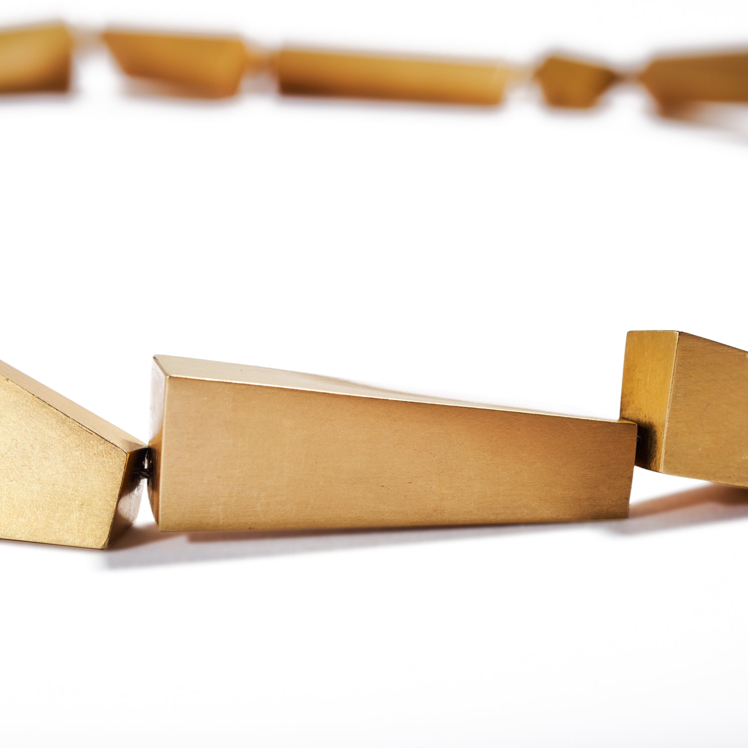 Geometrical Gold Cube Necklace